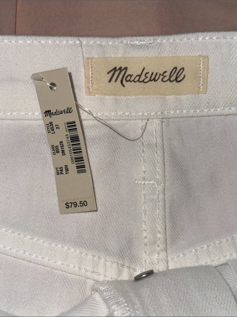Madewell White Denim A-Line Skirt - Picture 7 of 12